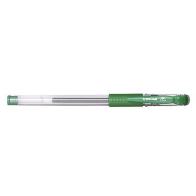 Długopis żelowy DONAU z wodoodpornym tuszem 0,5mm, zielony