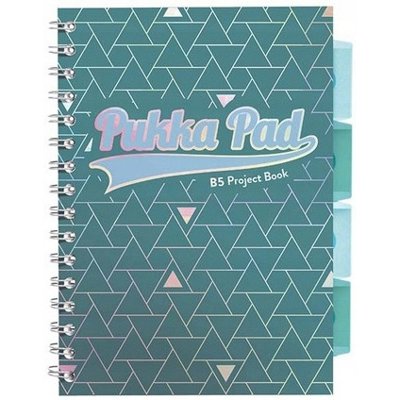 Kołozeszyt PROJECT BOOK GLEE B5 kratka zielony 3021S-GLE, Pukka Pad