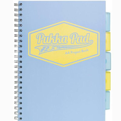 Kołozeszyt PROJECT BOOK A4 kratka niebieski 8630S-PST PUKKA, Pukka Pads