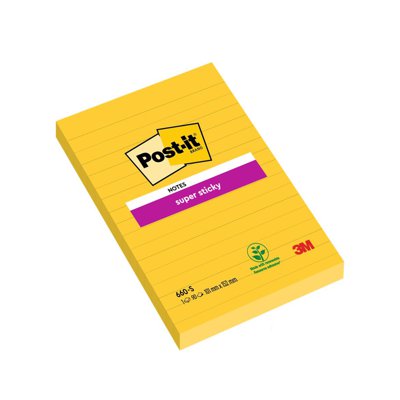 Bloczki samoprzylepne Postit® Super Sticky ŻÓŁTE