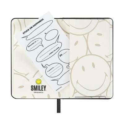 Notes MOLESKINE XS (6,5 x 10,5 cm) Smiley, twarda oprawa, 160 stron