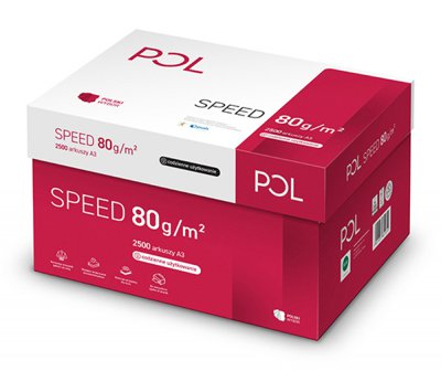 Papier biurowy PolSpeed format A4 80g 2500 arkuszy