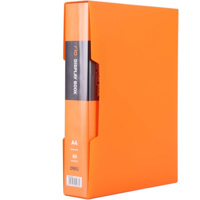 Album ofertowy A4 80 koszulek RIO pomarańczowy E5036 ORANGE DELI