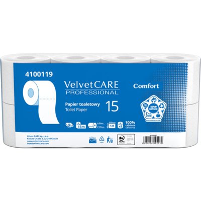 Papier toaletowy celulozowy VELVET Professional, 2 warstwowy